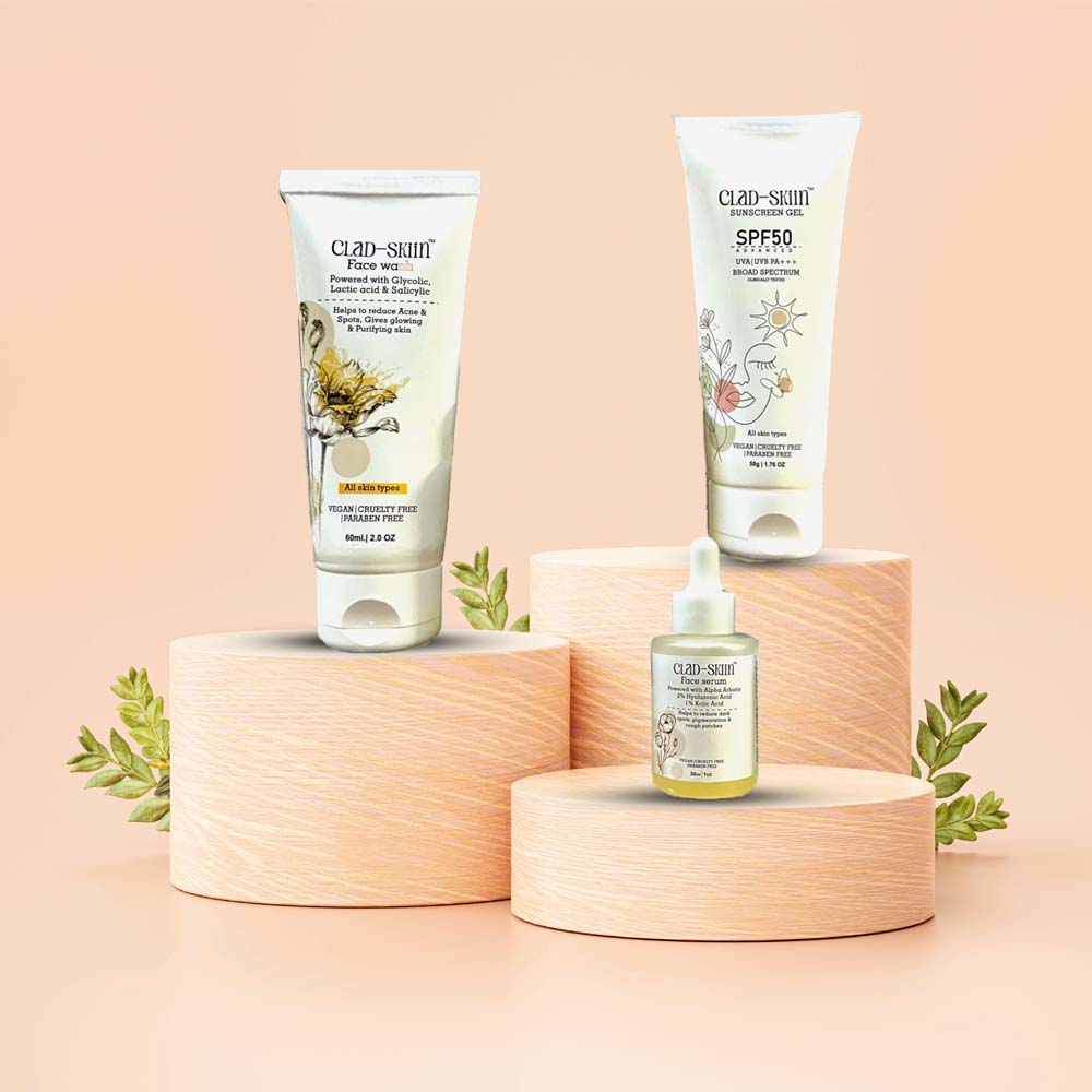Face Wash, Face Serum & SPF Skincare Combo